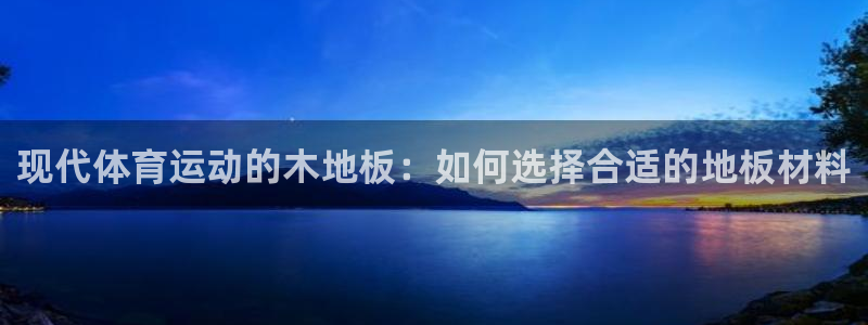 杏悦2登录：现代体育运动的木地板：如何选择合适的地板材料